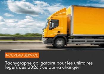 Tachygraphe obligatoire pour les utilitaires légers dès 2026 : ce qui va changer